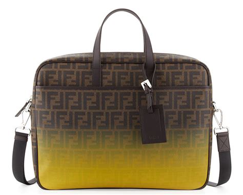 fendi box briefcase men|Men's Luxury Bags & Designer Handbags .